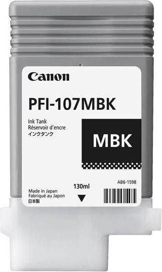 Originálny matný čierny atrament Canon PFI107MBK, PFI-107MBK (6704B001)