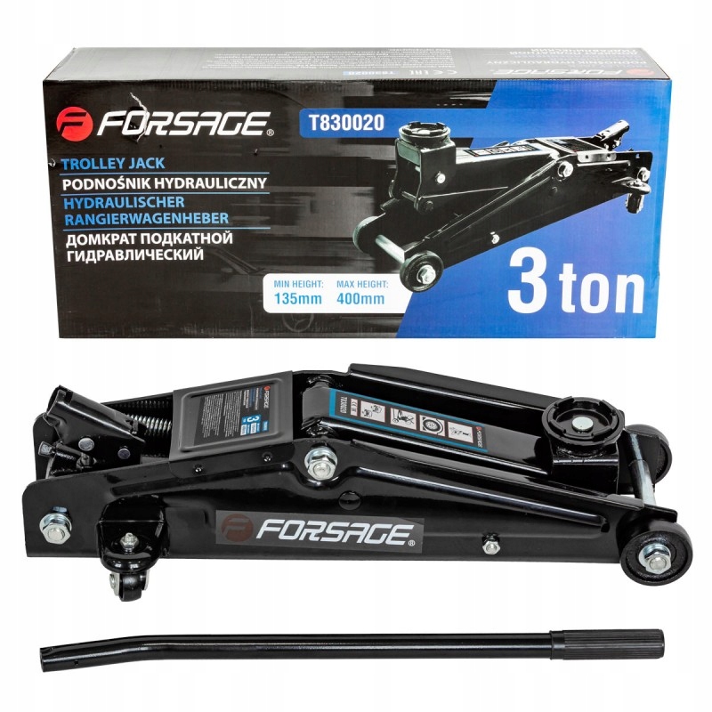 Hydraulický automobilový zdvihák, dielenský žaba 3T Forsage