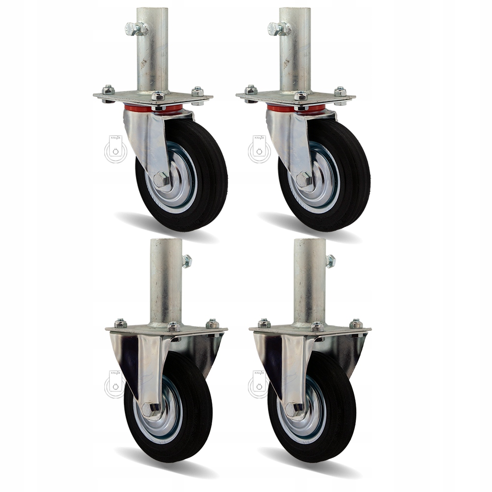 Sada 4 kusů kol fi 160 Roštování 68STGU160/40