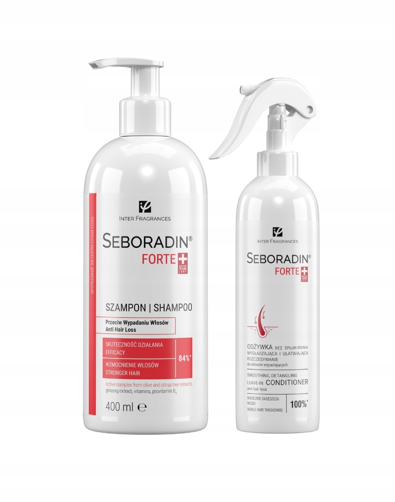Zestaw Seboradin Forte szampon 400 ml odżywka bez spłukiwania 200 ml