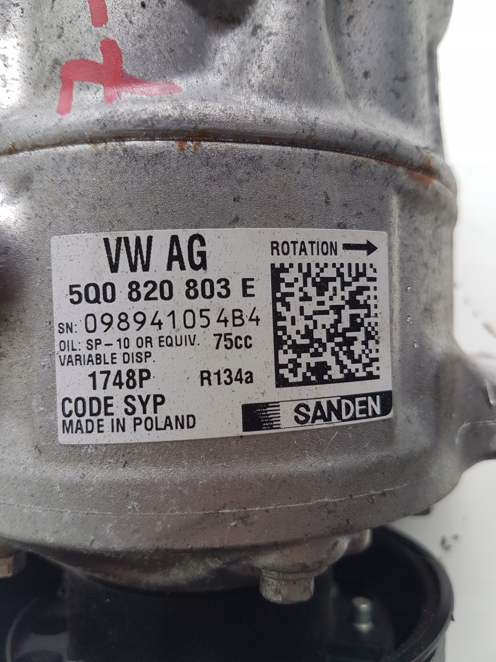 VOLKSWAGEN 5Q0820803E Klimakompressor AC