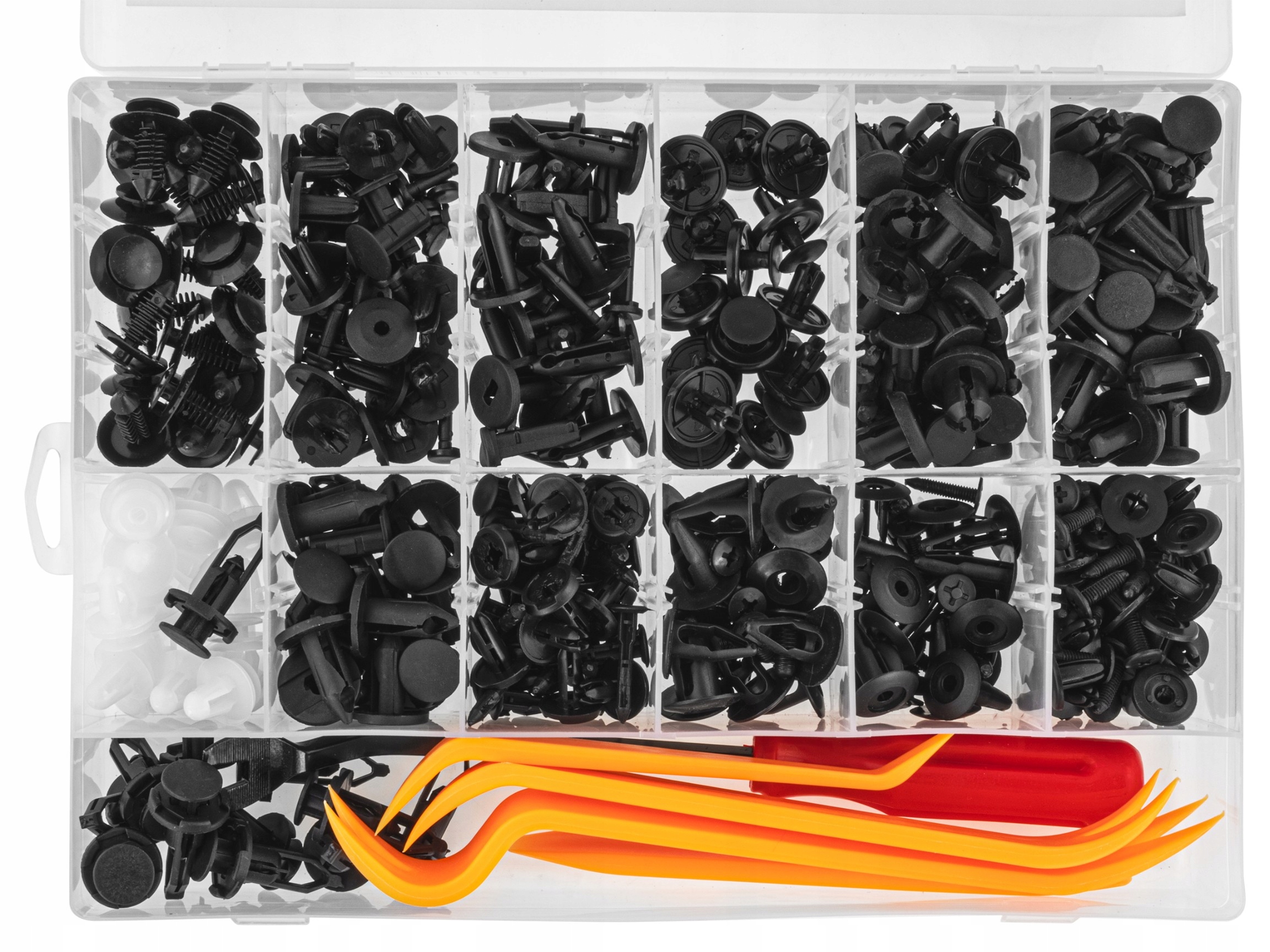 SPINKI KOŁKI KLIPSY SAMOCHODOWE 229szt + ŚCIĄGACZ Marka Falcon