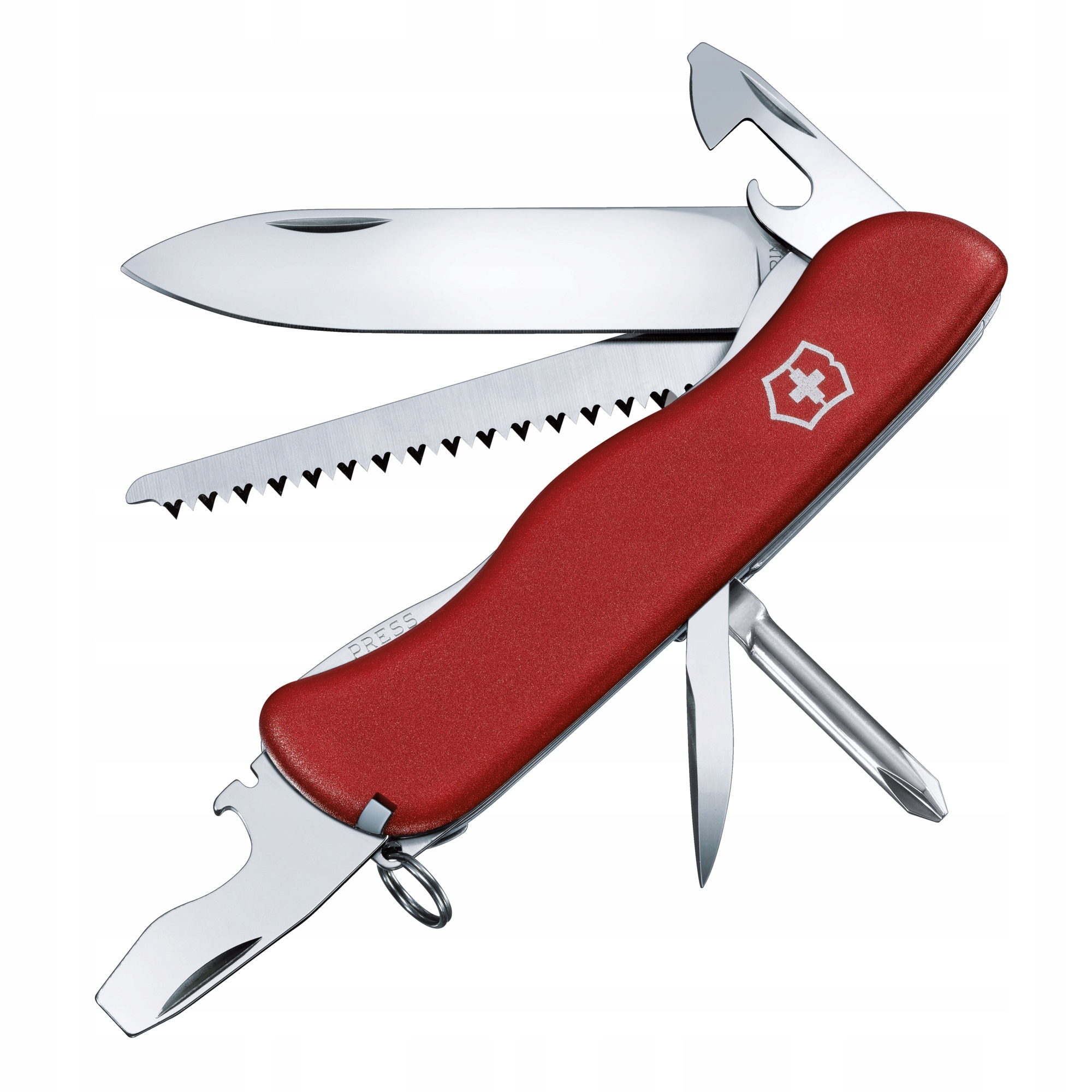 Nůž Victorinox Trailmaster 111 mm 12 funkcí liner lock pila červený