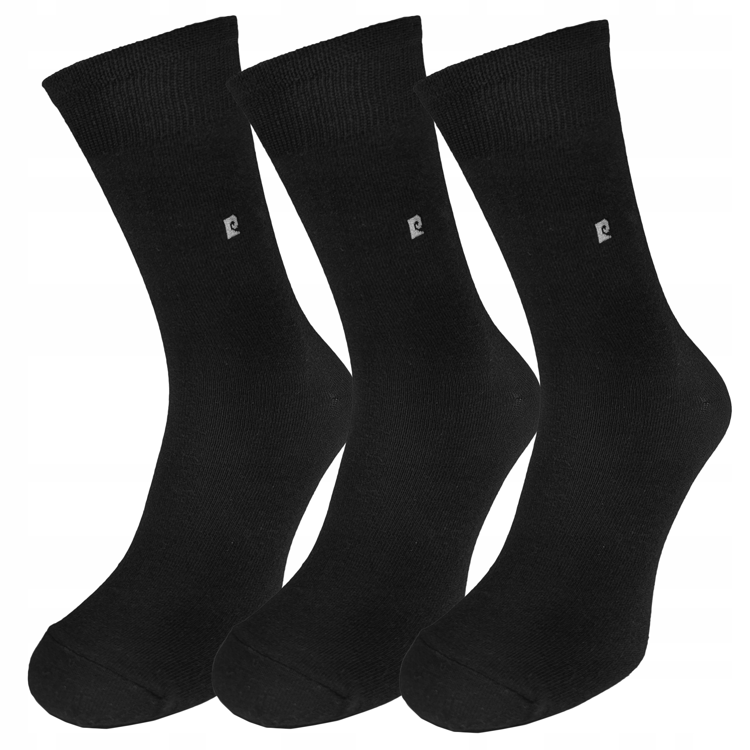Pánské Ponožky 3 Páry Pierre Cardin Oblekové Černé 43-46