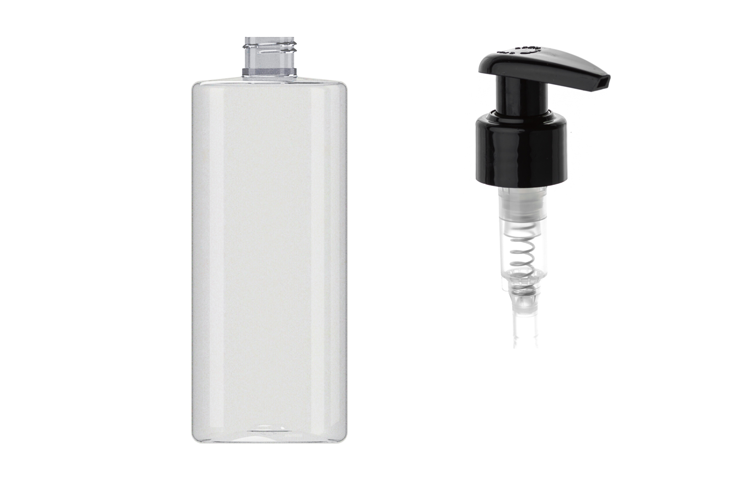 

Butelka plastikowa Pet 500 ml z pompką czarną