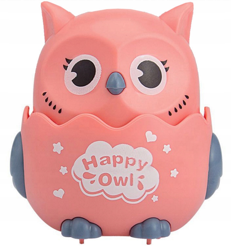 JEŻDŻĄCA SÓWKA UCIEKAJĄCA SOWA NA KÓŁKACH RÓŻNE KOLORY Materiał plastik