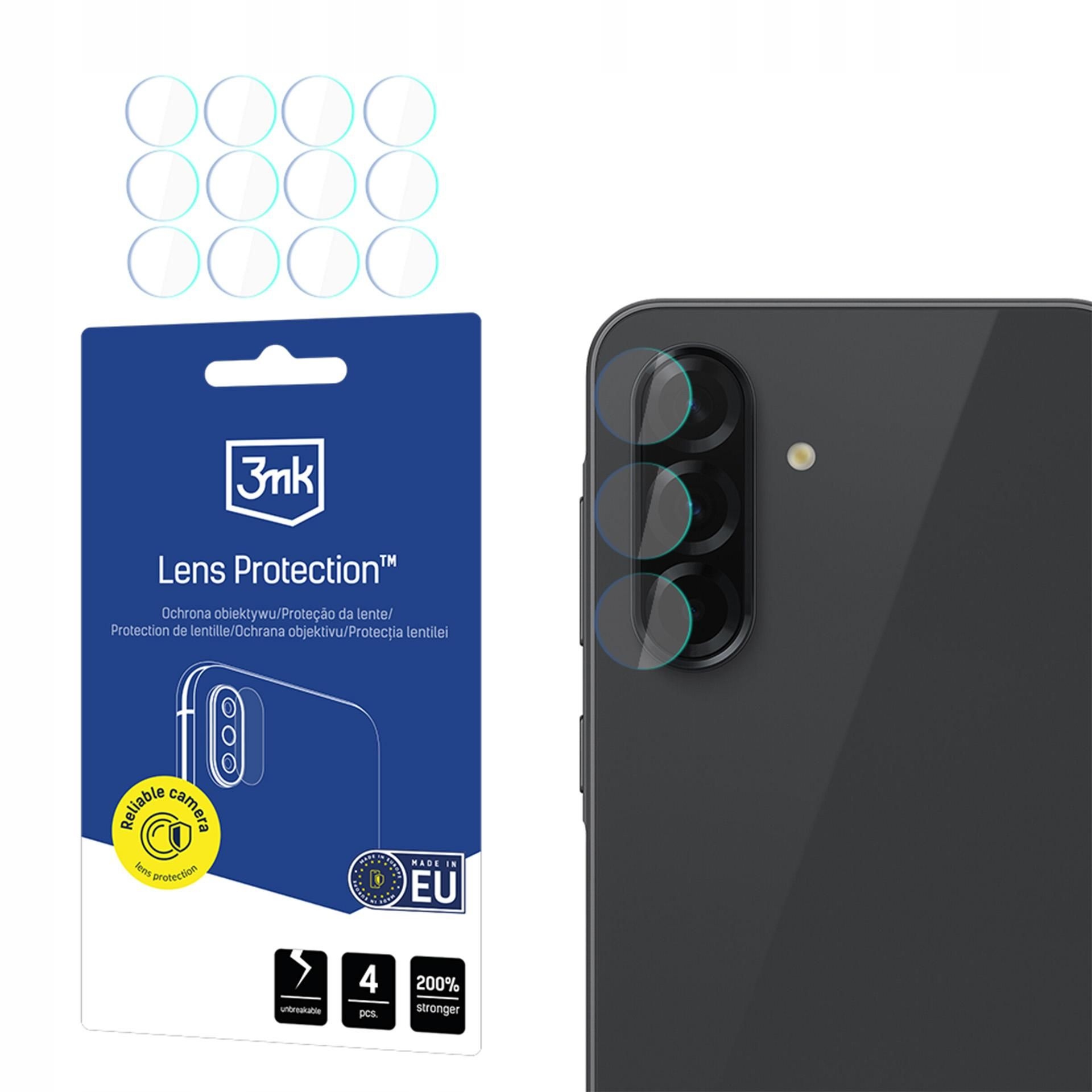 4x Szkło na obiektyw aparatu do Galaxy A37 Galaxy A57 3mk Lens Protection