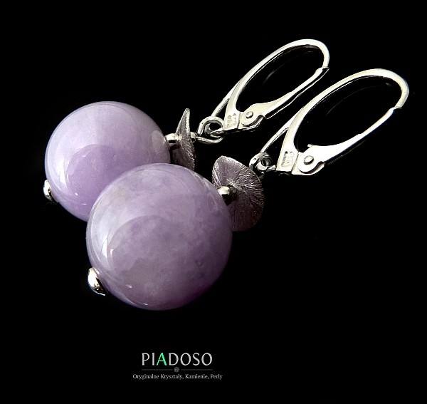 Ametyst Krásné ozdobné Náušnice Stříbro