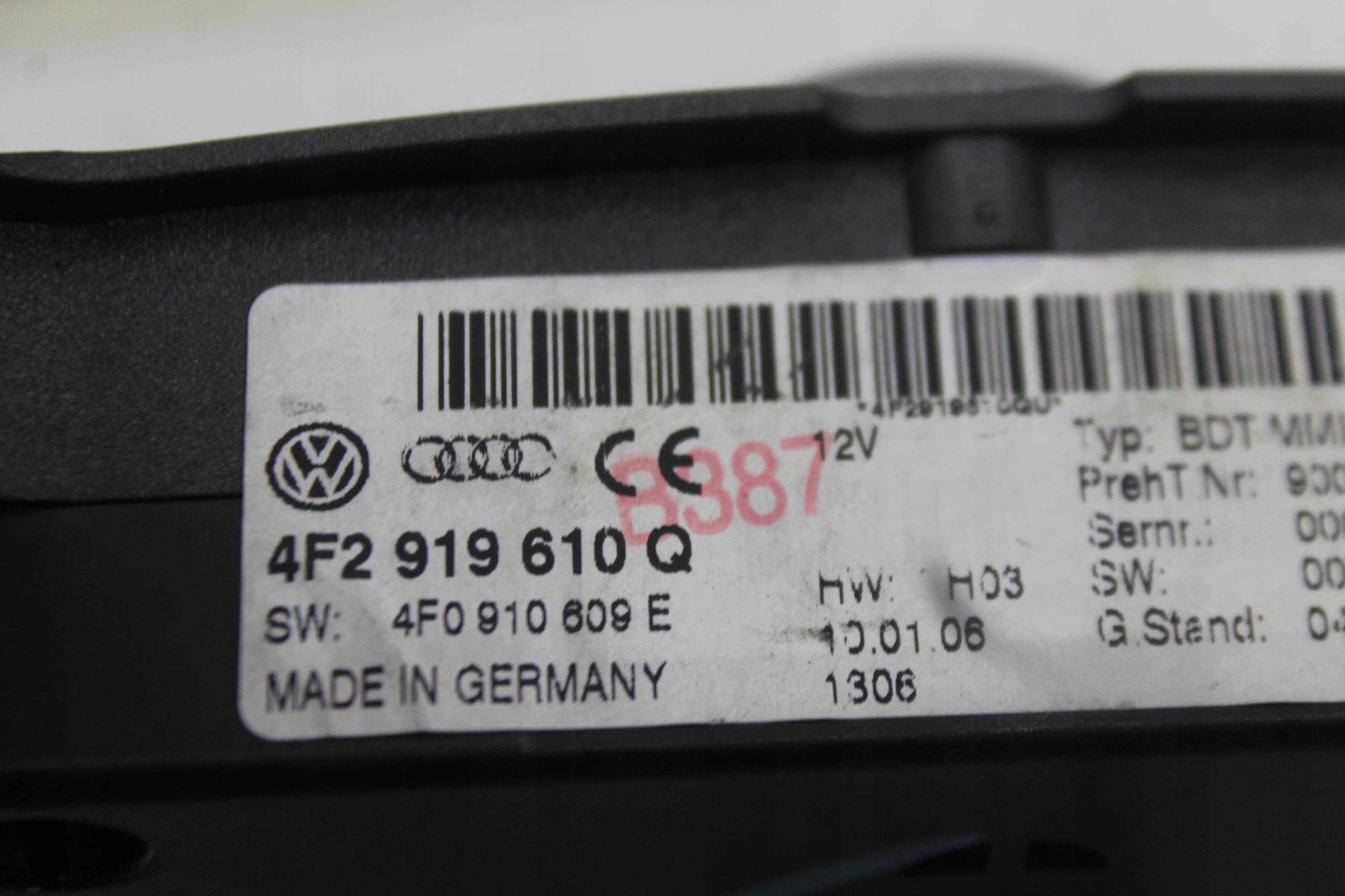 control panel RADIO navigation 4F2919610Q AUDI A6 C6