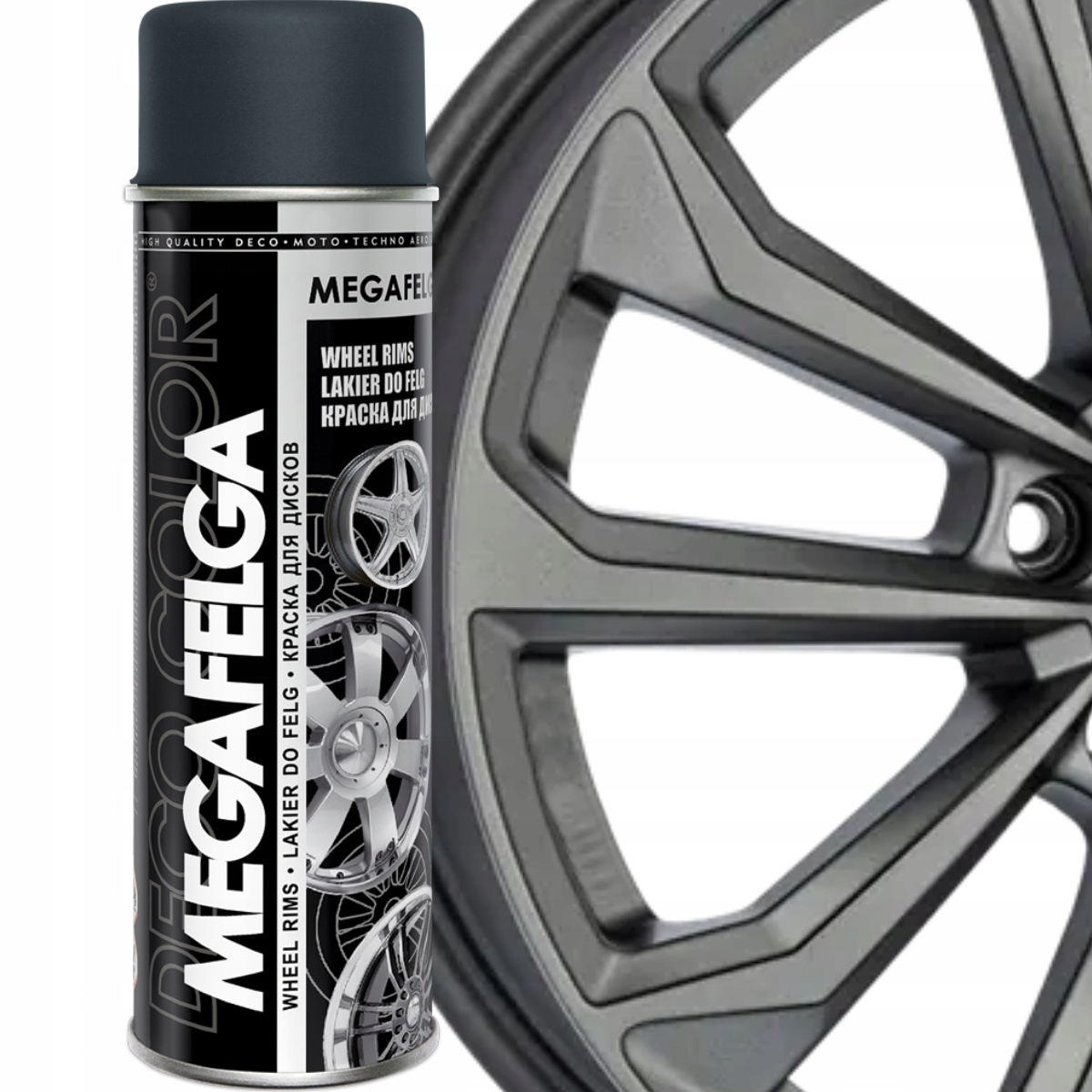 Farba Do Felg Lakier Antracyt Satyna Ral 7016 Spray 500ml