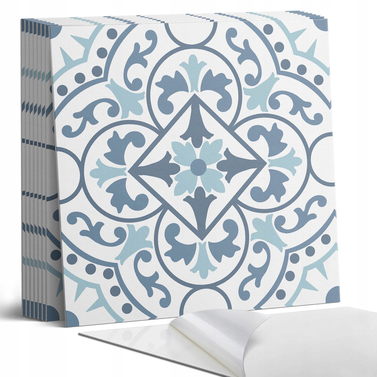 Balíček Pvc dlaždic Květinové vzory v elegantních ornamentech 9 x 30 x 30 cm