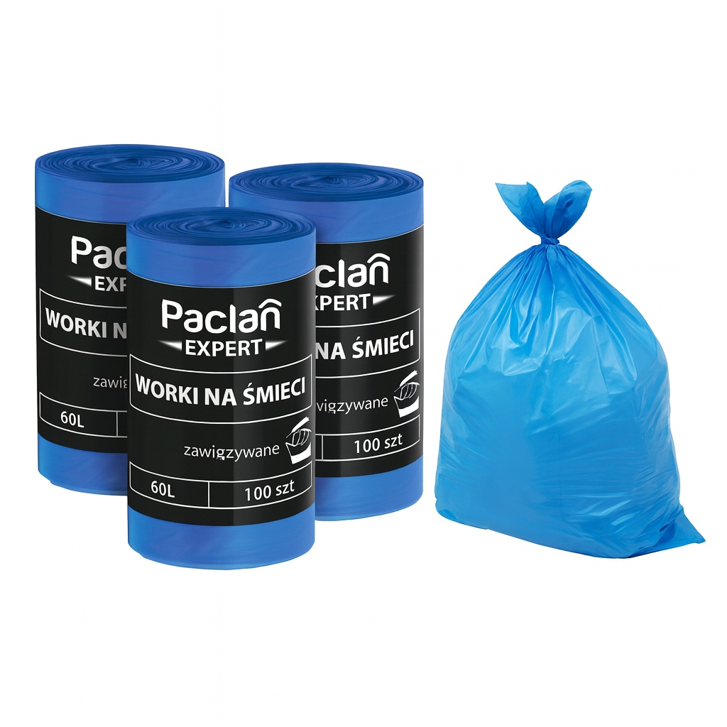 Levně Sáčky na odpadky multitop bin bags 60L Paclan, celkem 300 sáčků