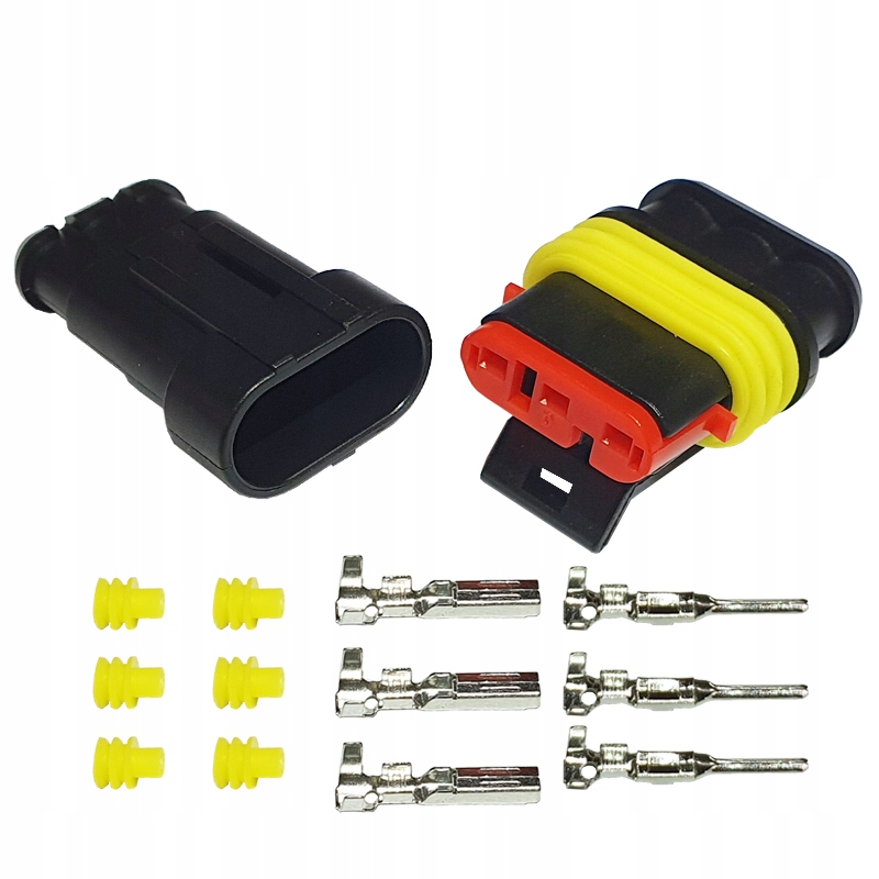 

Kostka Wtyk Superseal Złącze Hermetyczne 3 Pin