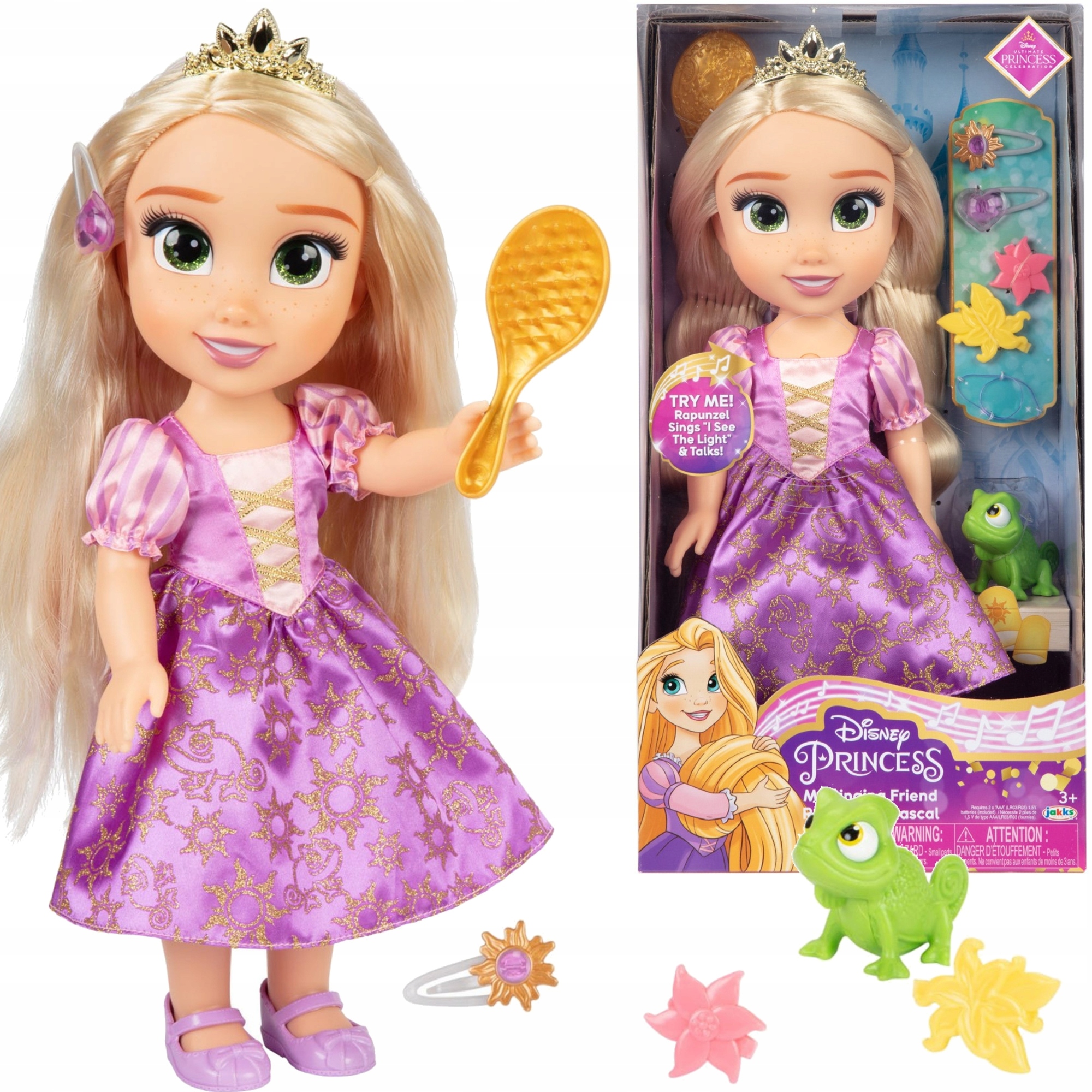 Lalka Disney Princess Friend Śpiewająca Interaktywna Roszpunka Rapunzel 35