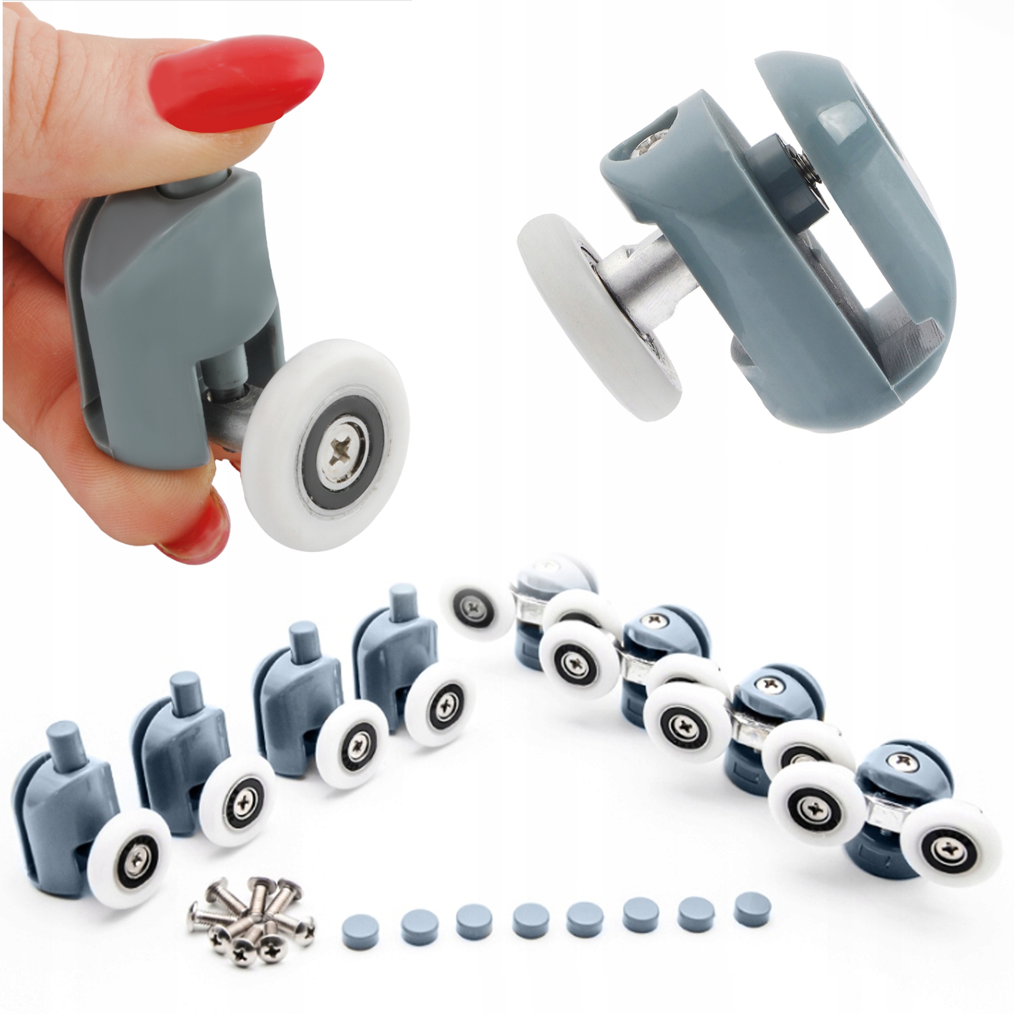 

Rolki Do Kabiny Prysznicowej Kółka Komplet 8 Rolek