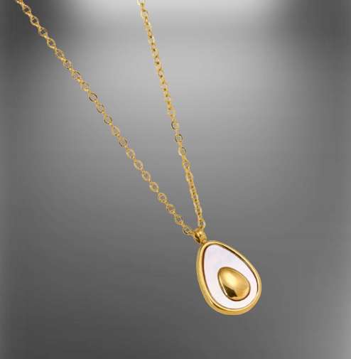 Naszyjnik Awokado Pozłacany Regulowany Celebrytka Marka Inna marka