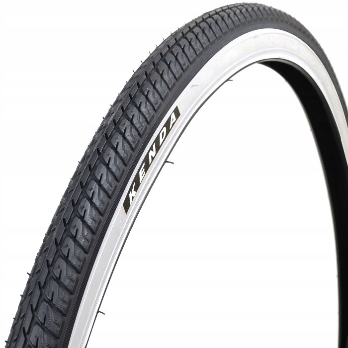 

Opona rowerowa Kenda 26x1 3/8 37-590 biały bok