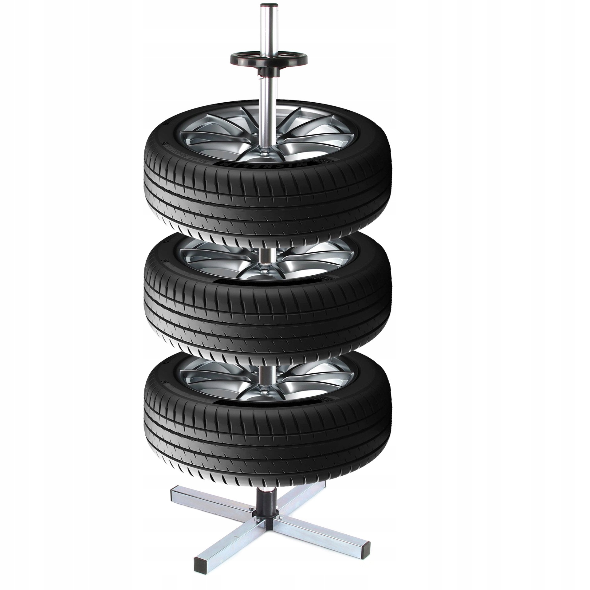 STOJAK WIESZAK NA 4 KOŁA OPONY FELGI SAMOCHODOWE UNIWERSALNY Kod producenta 07-1363