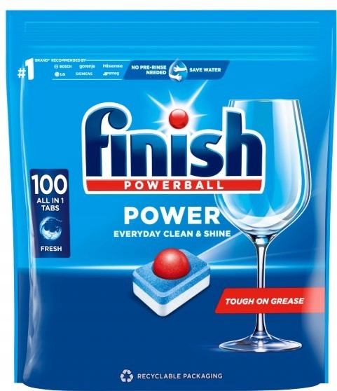 Levně Finish Power kapsle do myčky nádobí Fresh 100 kusů