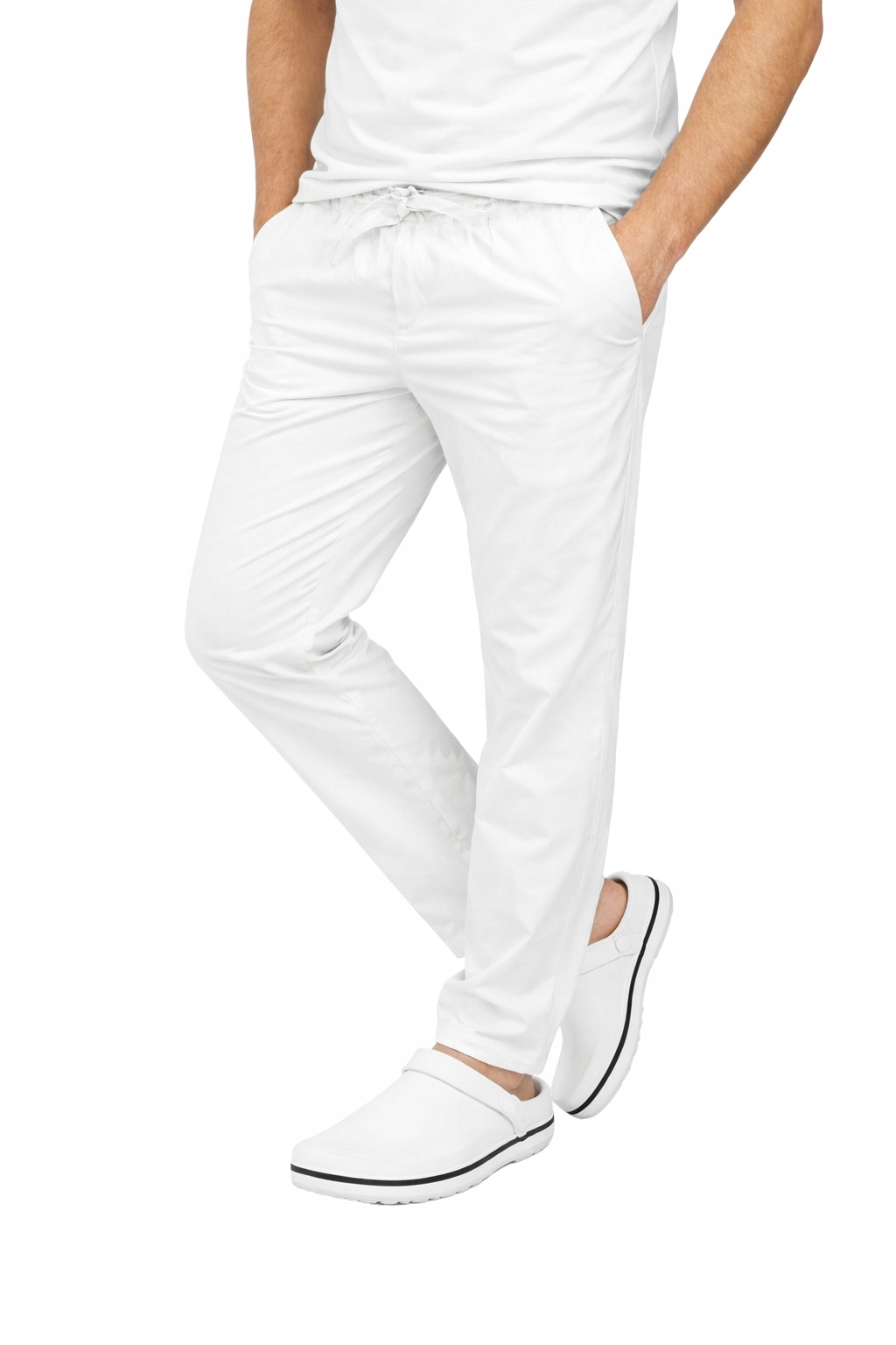 Spodnie kucharskie szefa kuchni białe roz.XL