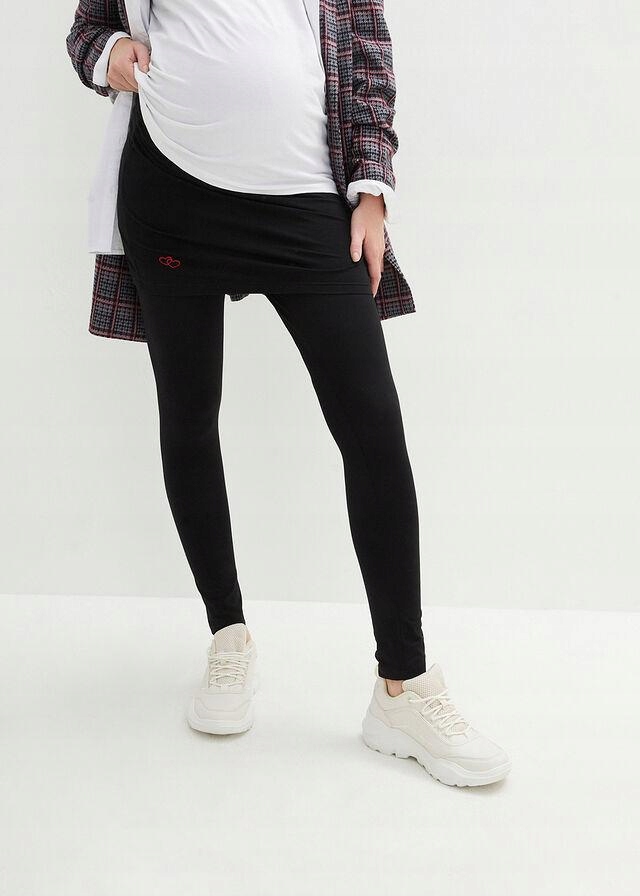 Bonprix 40 LEGGINSY CIĄŻOWE ZE SPÓDNICZKĄ Rozmiar 40