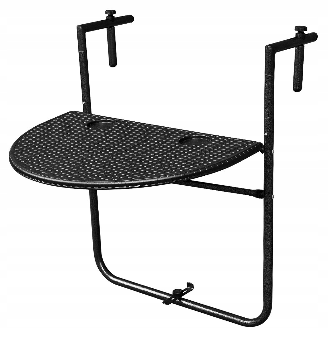 STOLIK BALKONOWY STÓŁ SKŁADANY KAWOWY WISZĄCY ZAWIESZANY CZARNY Producent Modern Home