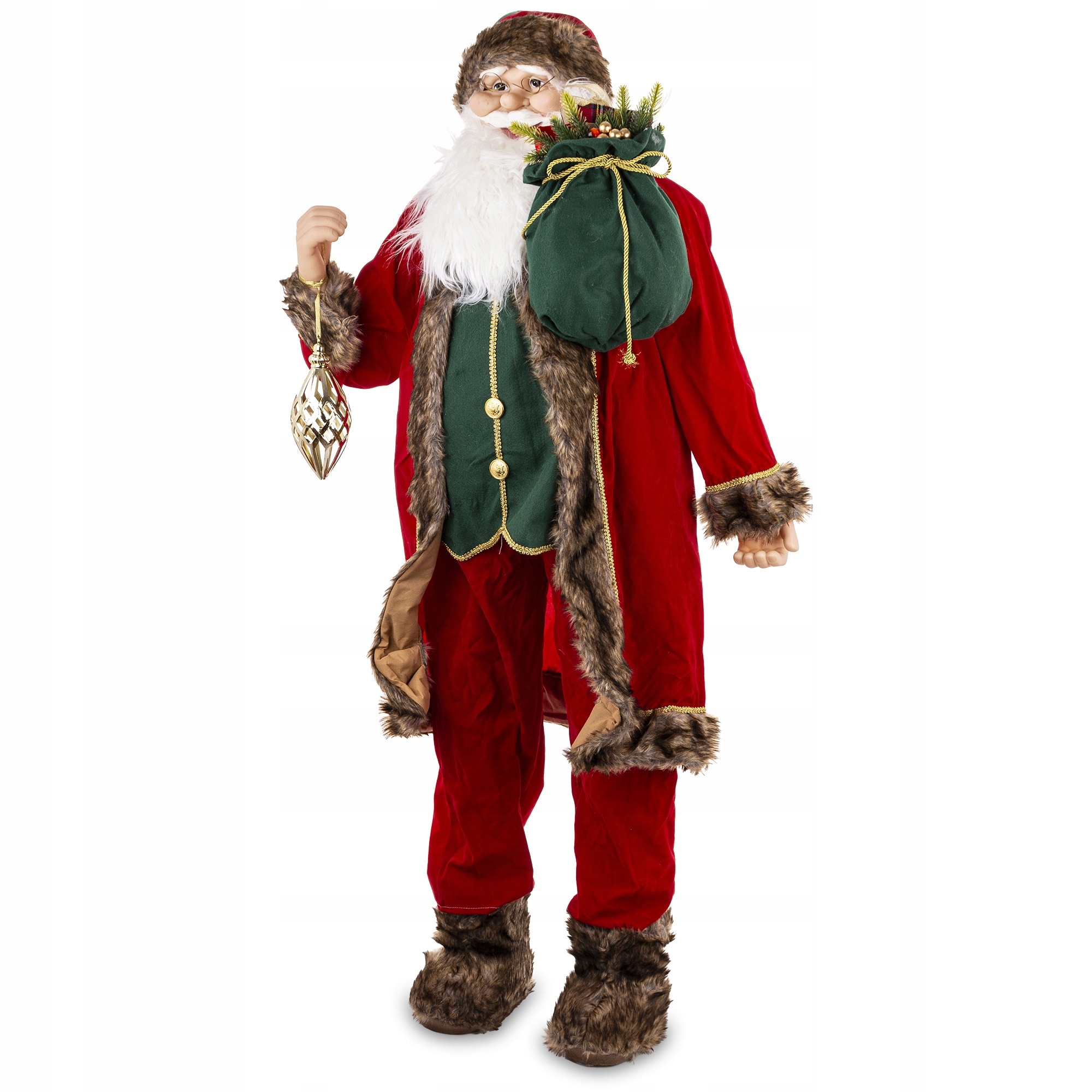 Vysoká vianočná figúrka Mikuláša Dekorácia Darček na Sviatky pod stromček