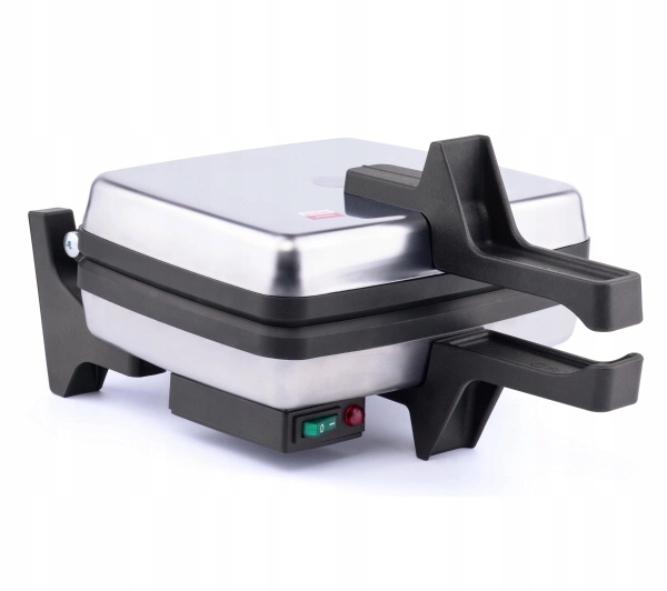 Gofrownica Dezal 301.7.1 Lwn 1300W 2 Gofry Nieprzywierająca powłoka Srebrna