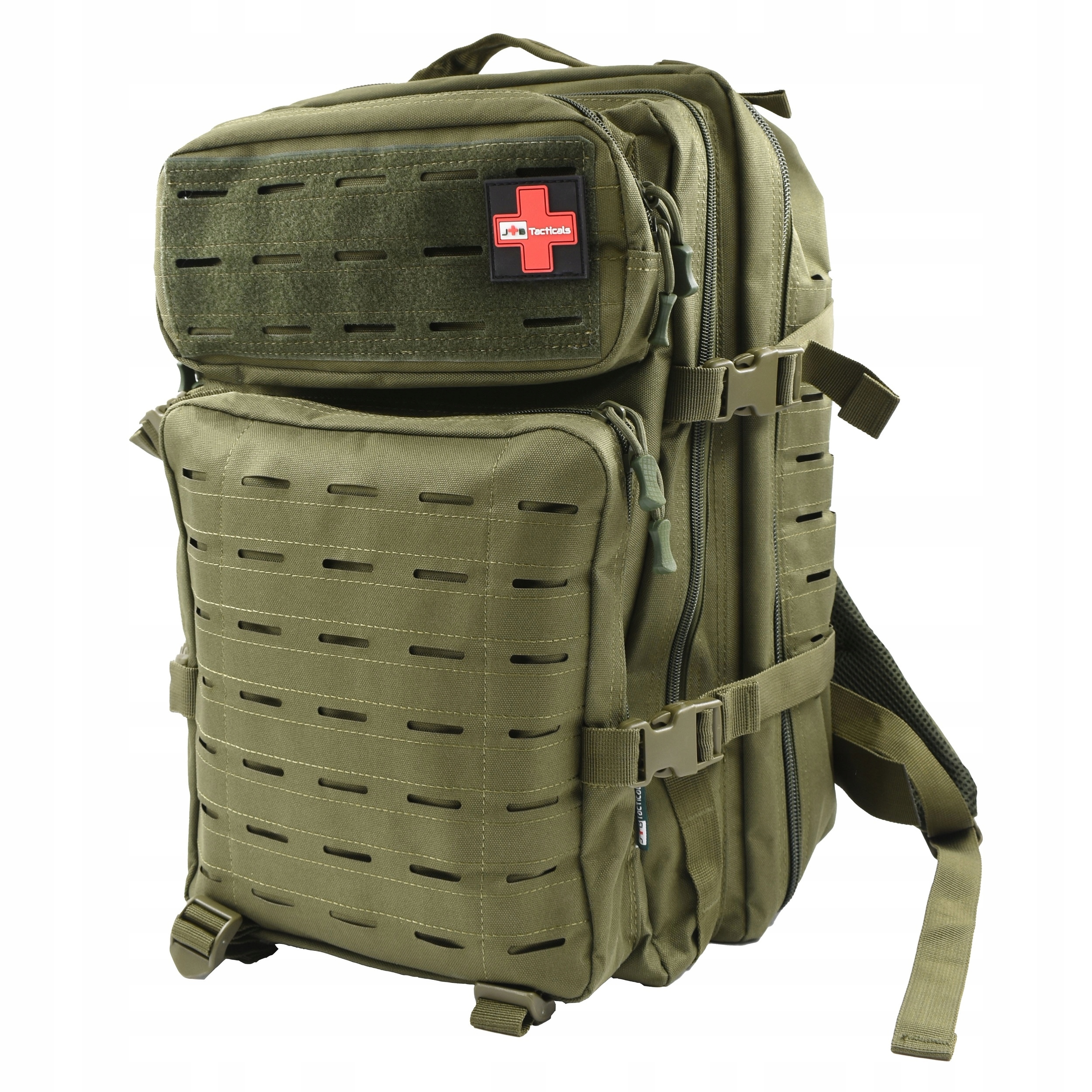 Plecak Taktyczny Pojemny Wojskowy Zielony 45L Laser Cut Molle Turystyczny