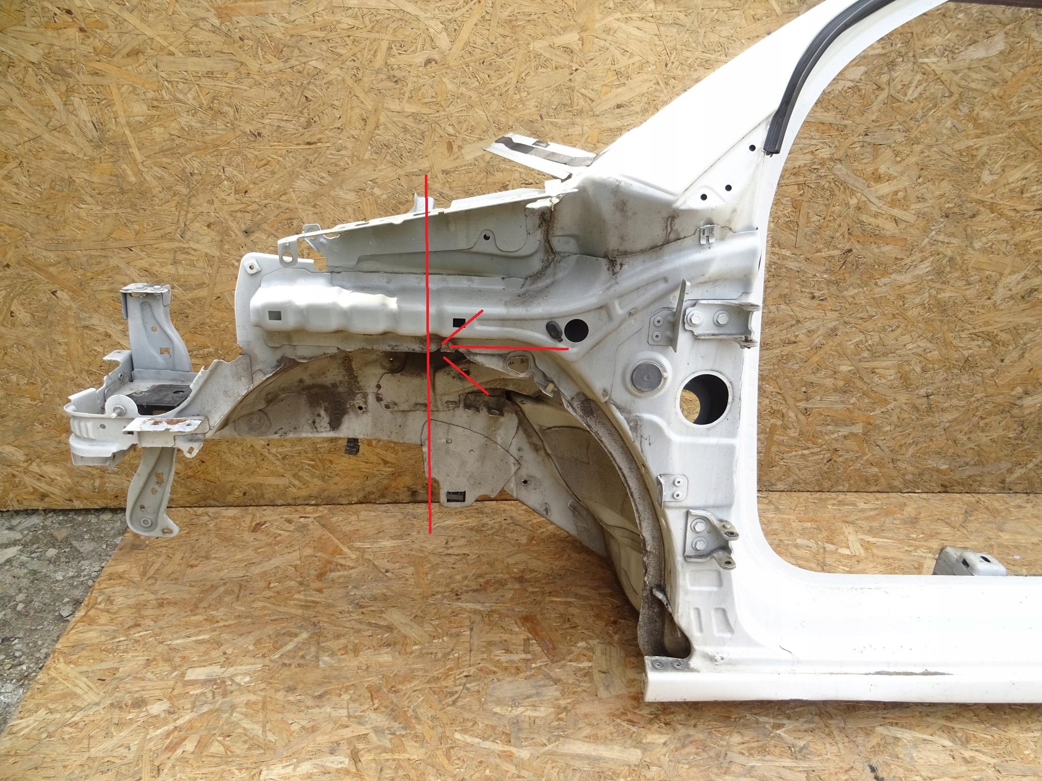 CITROEN C3 II PODŁUŻNICA LEWA FARTUCH