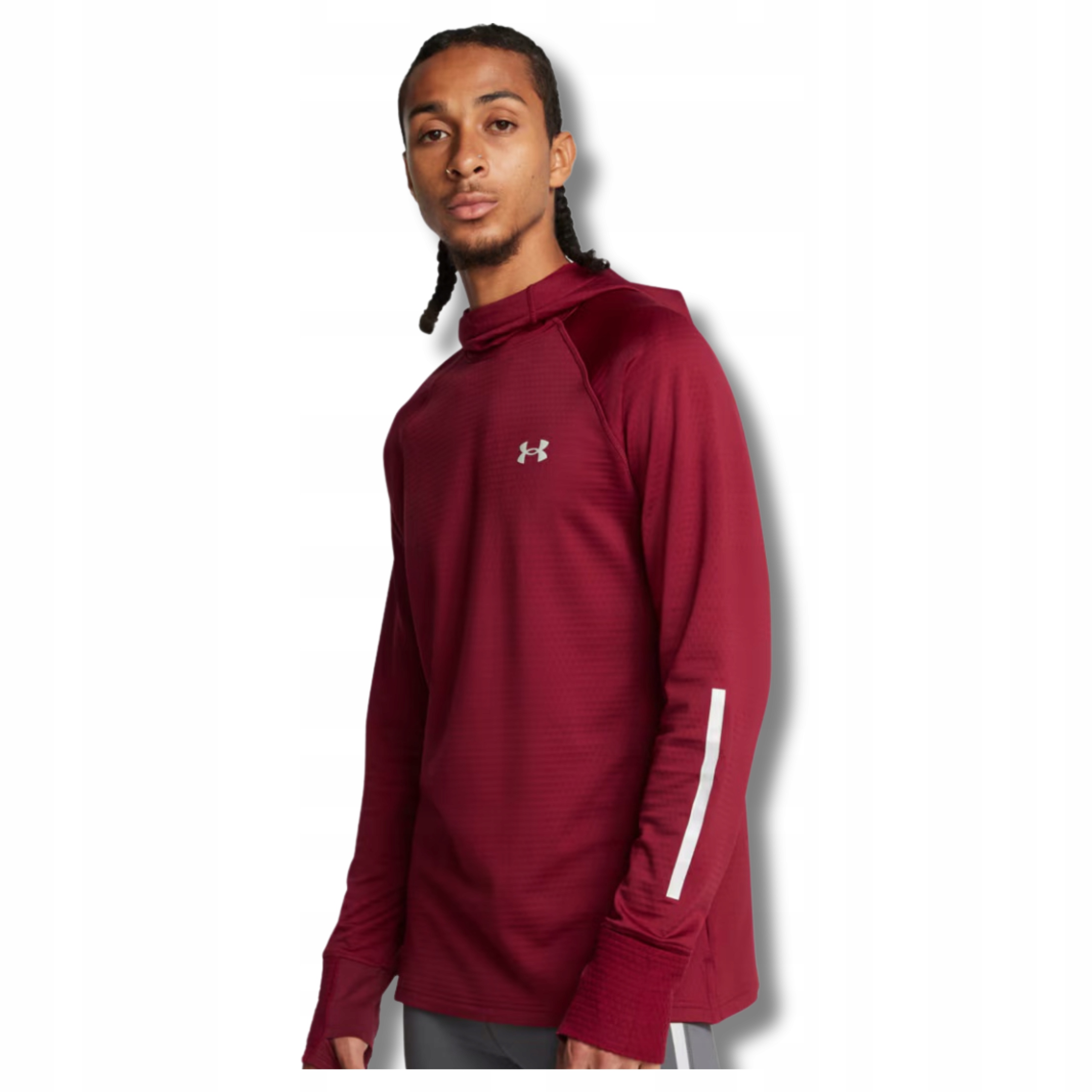 Męska Bluza Do Biegania Z Kapturem Under Armour Szybkoschnąca Oddychająca M