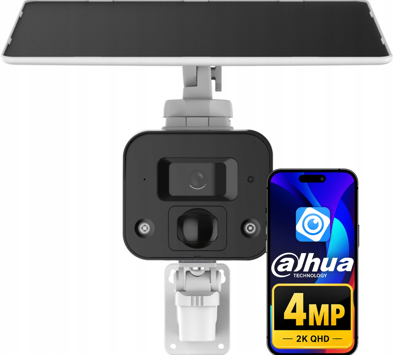 Ip kamera Dahua 4G Lte 4MPx Napájanie Slnečný slot Sd Mikrofón Reproduktor