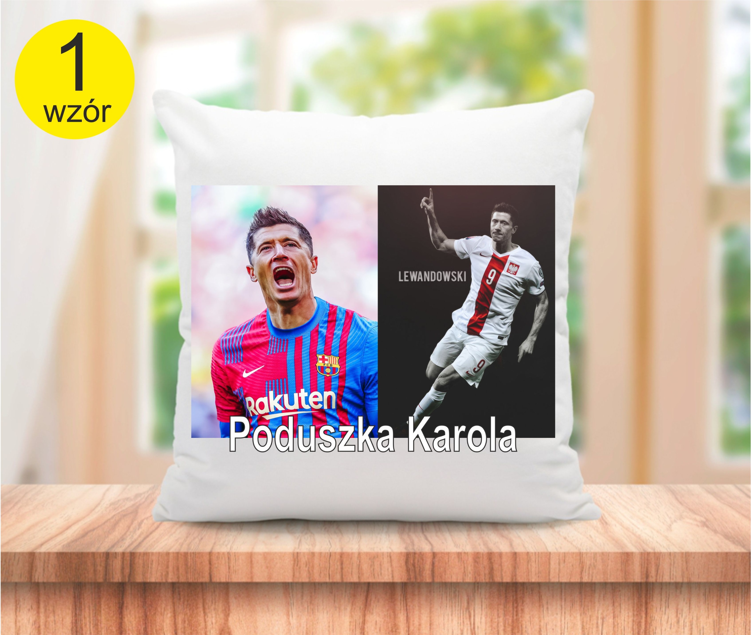 ROBERT LEWANDOWSKI PODUSZKA Mikrofibra+IMIĘ Marka inny