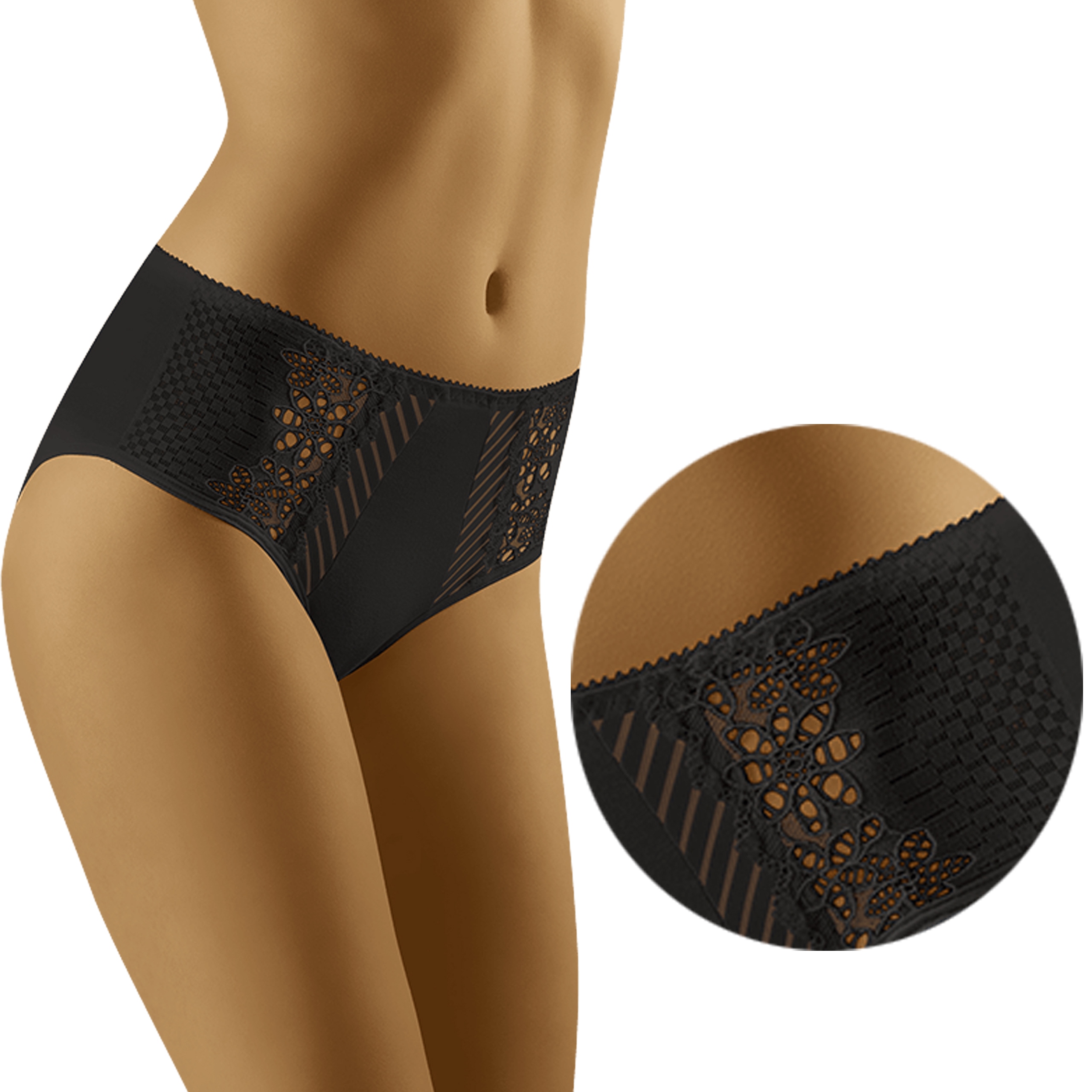 

Wolbar eco-ri Koronkowe figi czarne XL