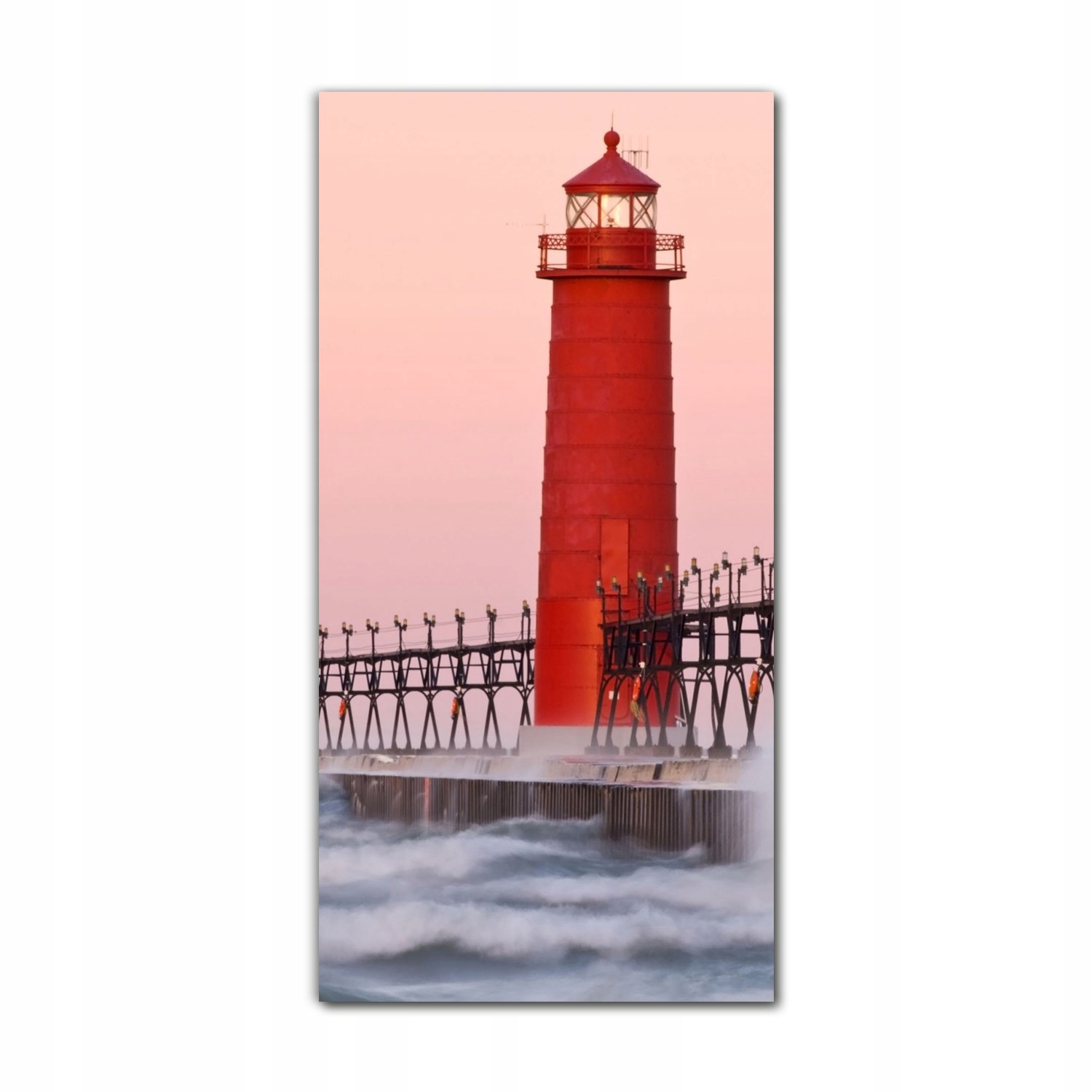 

Foto-obraz na szkle do kuchni 70x140 Latarnia fale