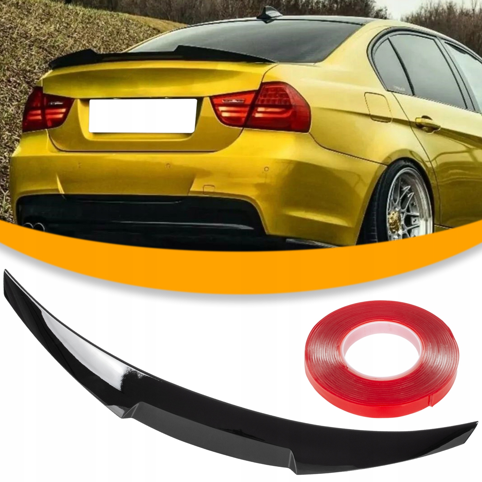 Bmw 3 E90 Spoiler Křídlo Mp Look M Paket Spoiler Víka Kufru Zadní