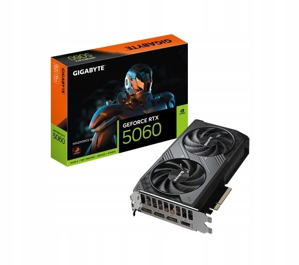 Karta graficzna Gigabyte GeForce Rtx 5060 Windforce 8GB GDDR7 128bit Dlss 4