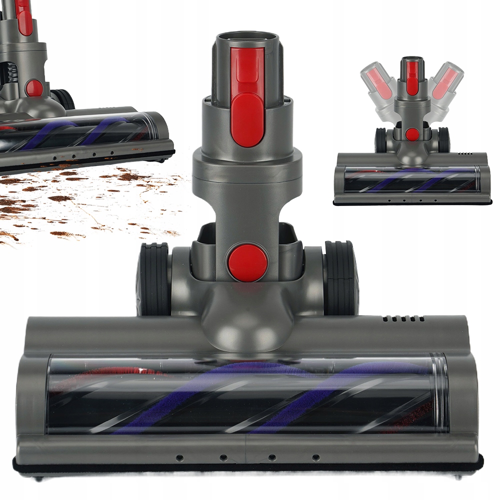 Kartáč Vhodný Pro Vysavač Dyson V7 V8 V10 V11 Se 4 Led Diodami Pro Domácnost