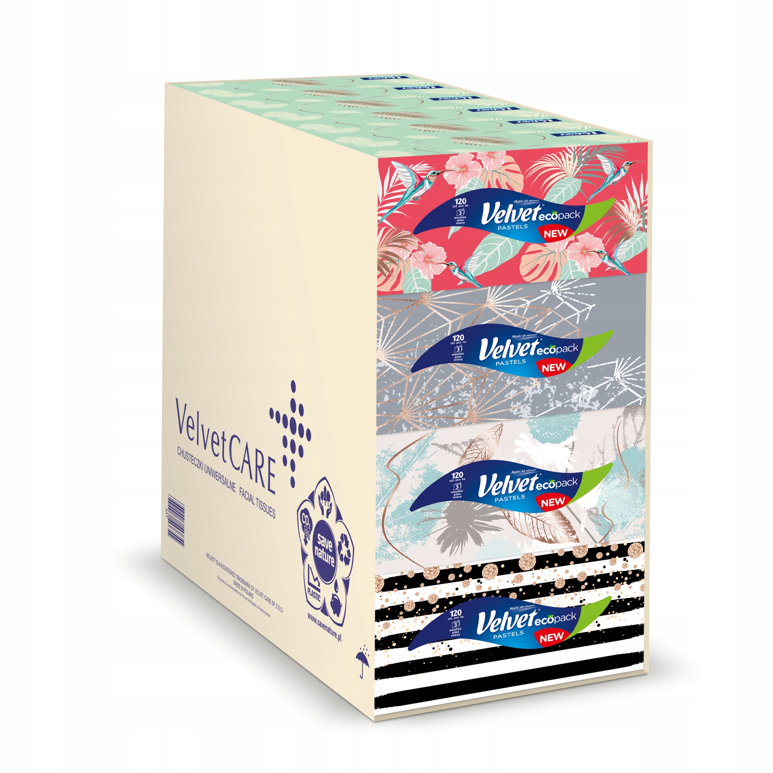 

Velvet chusteczki Pastels 24 opak.