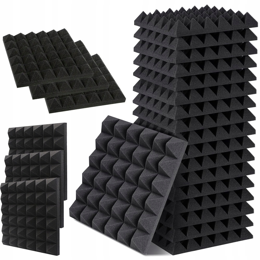 24 Ks Akustických Stěnových Protihlukových Panelů Eliminujících Odrazy Zvuku