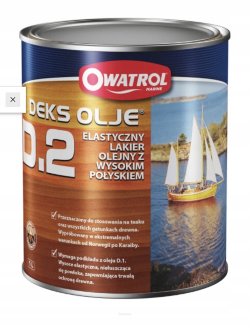 Owatrol D2 1L Bezbarwny – Lakier Olejny Połysk Trwała Ochrona Drewna