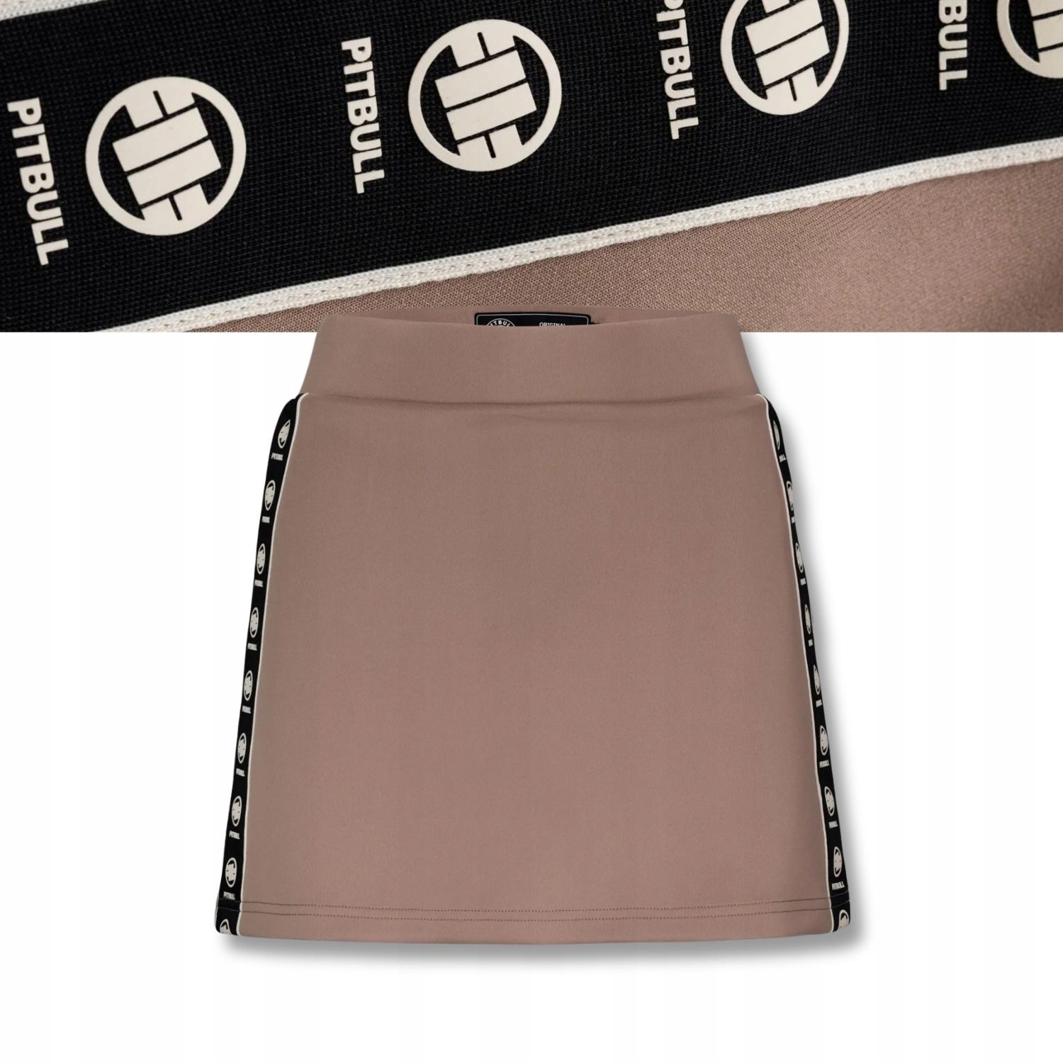 Dámská tepláková sukně Pitbull s vkládáním bez zapínání, lampasy