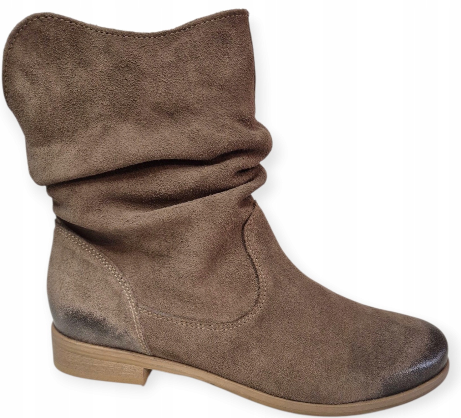 Mariaż 1274 Saszki Kotníkové Kotníkové Boty Earth semišová kůže vel . .41