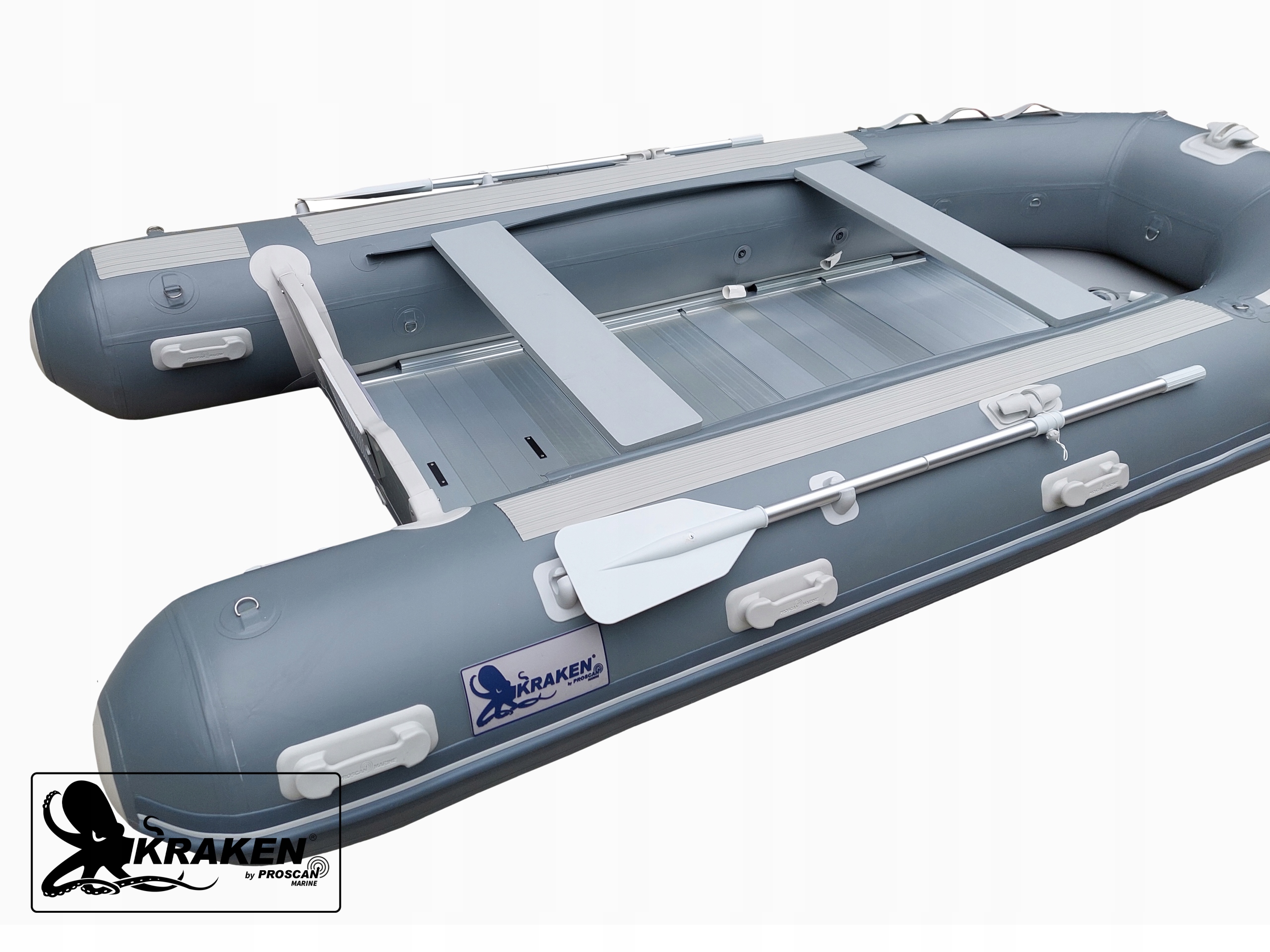 PONTON KRAKEN 2-430 MOCNY, TURYSTYCZNY / MORSKI, PLATFORMA DZIOBOWA Model KRAKEN 2-430