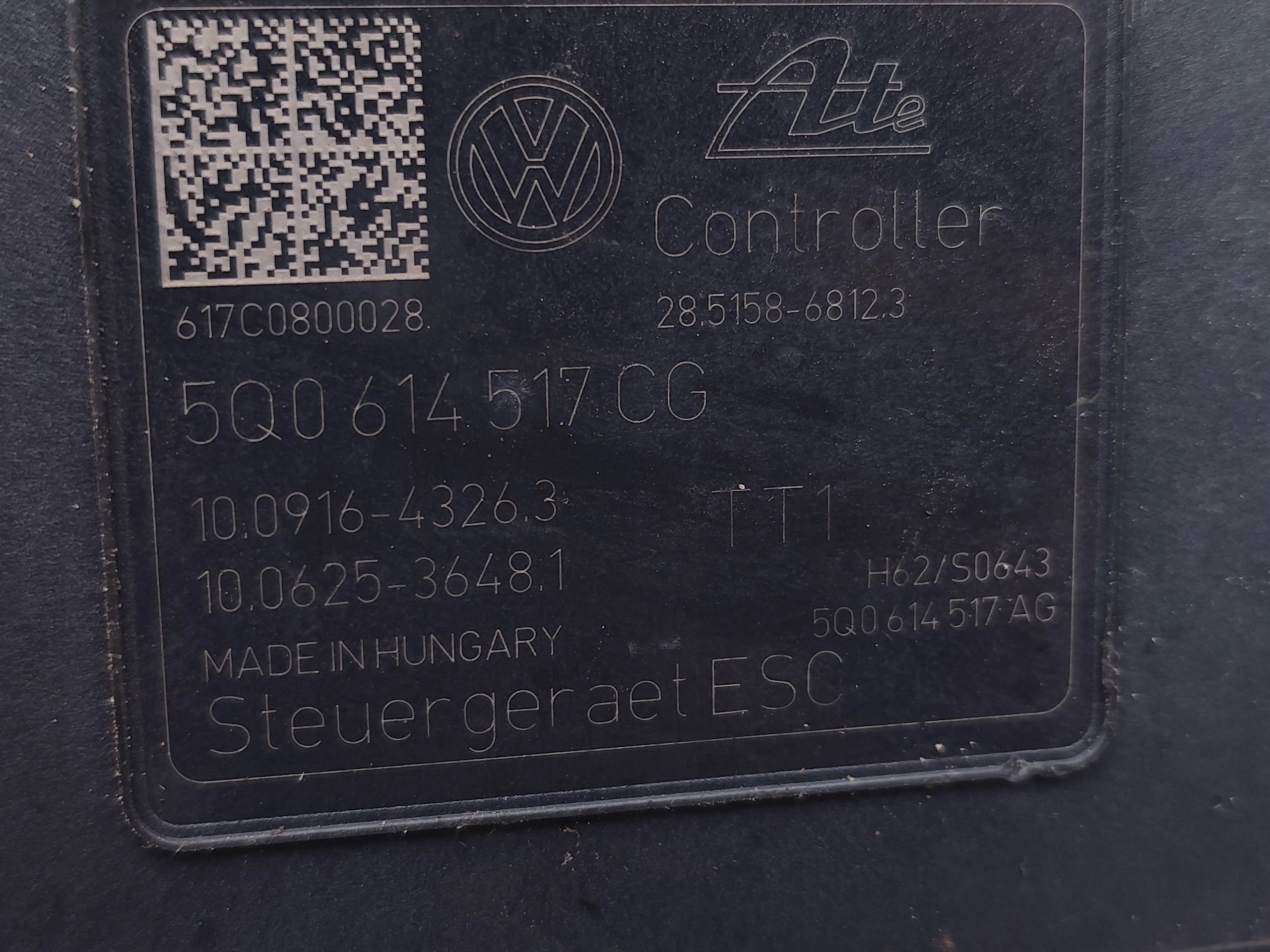 Audi OE 5Q0614517CG насос abs