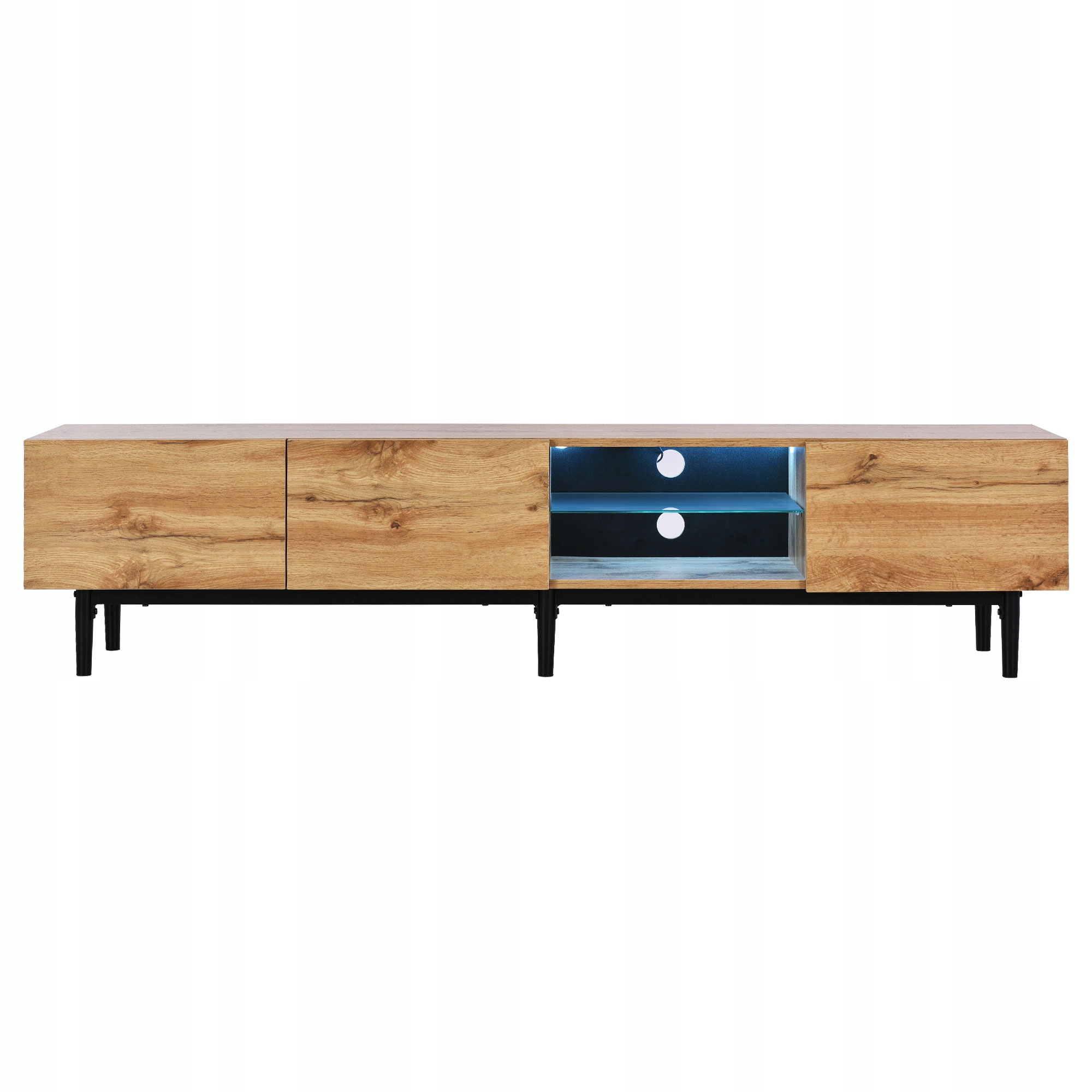 skříňka pod Tv ze dřeva s variabilním Led osvětlením 175 x 31 x 41 cm