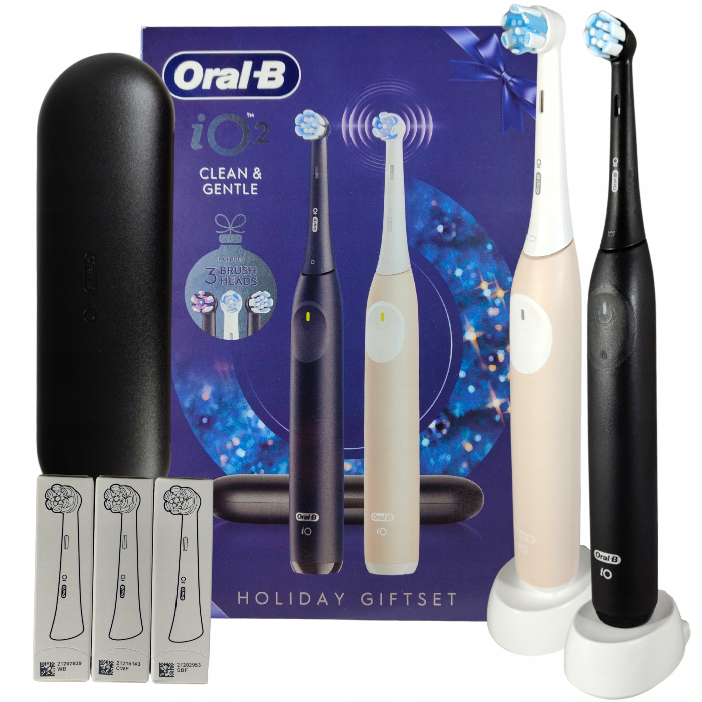 Zestaw szczoteczek elektrycznych Oral-B iO Series 2 Duo Black & Pink IO2