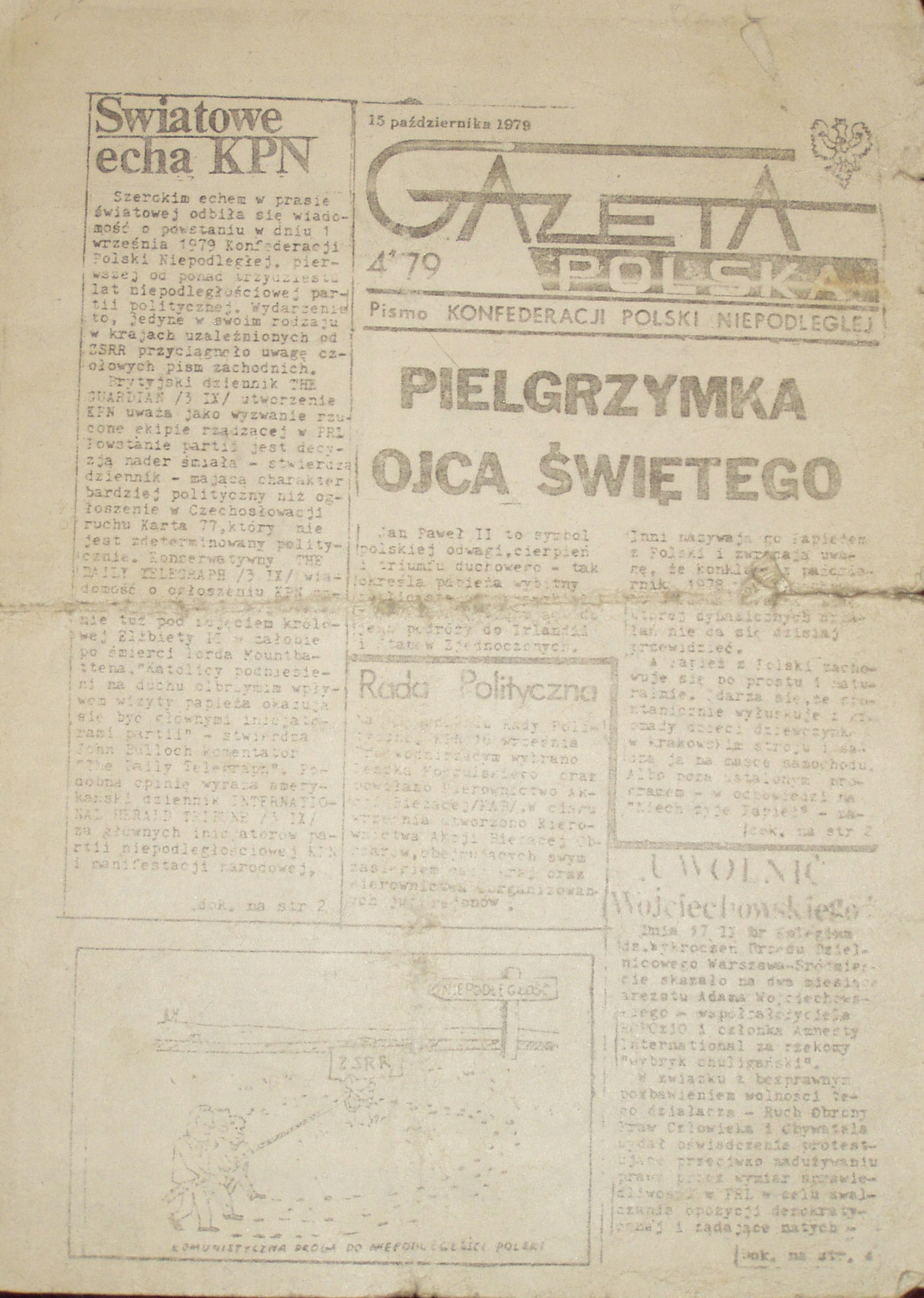GAZETA POLSKA nr 4, KPN 1979