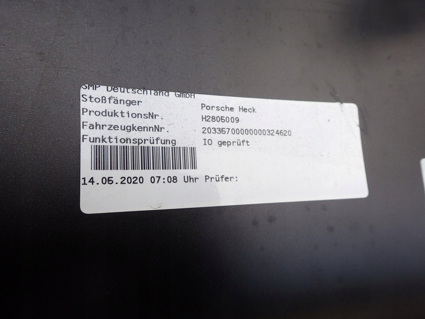 bumper rear part rear PORSCHE 911 CARRERA S 992 2019