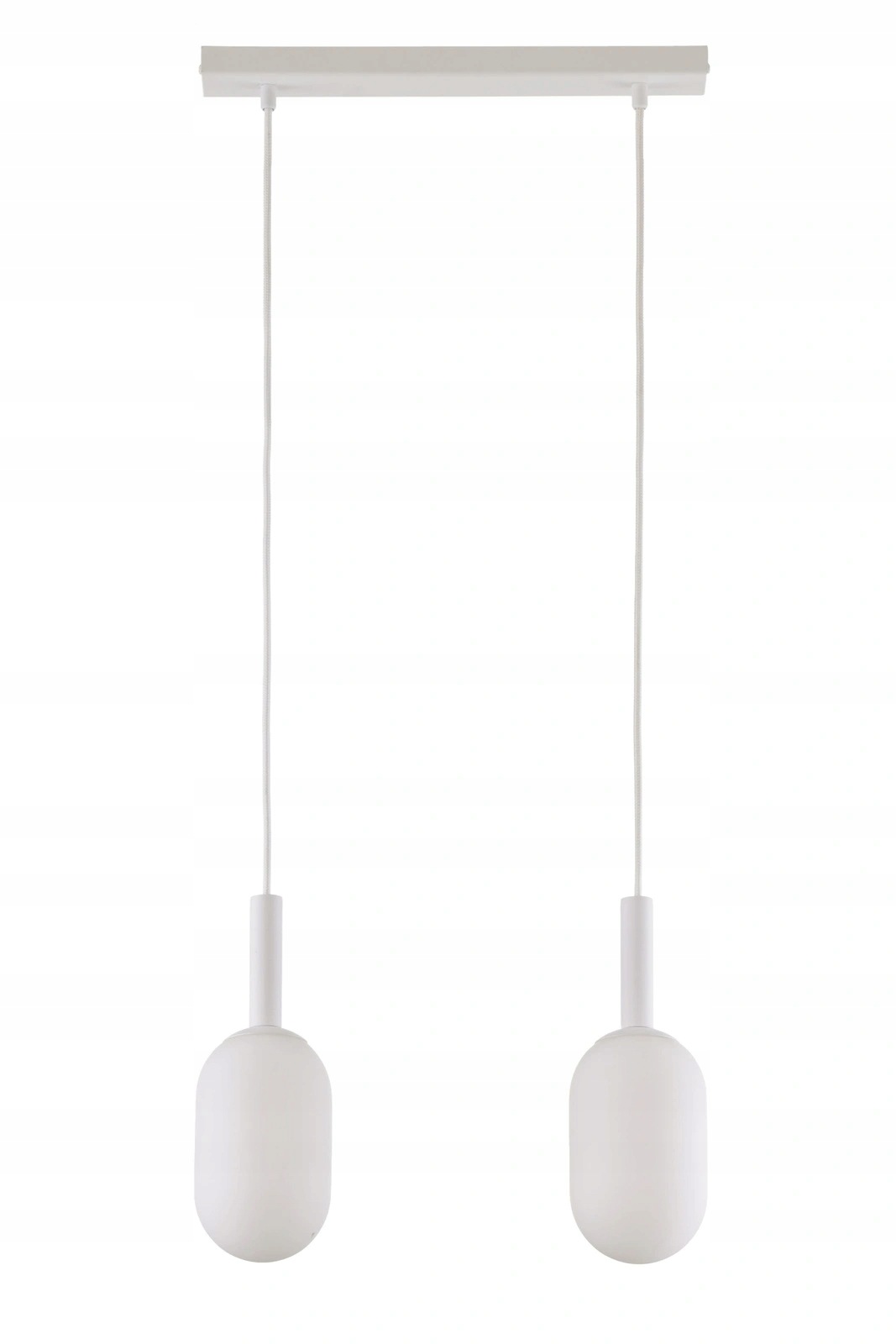 Sigma Lighting Pluum závěsná lampa bílá 2xE14 12W skleněné stínítko